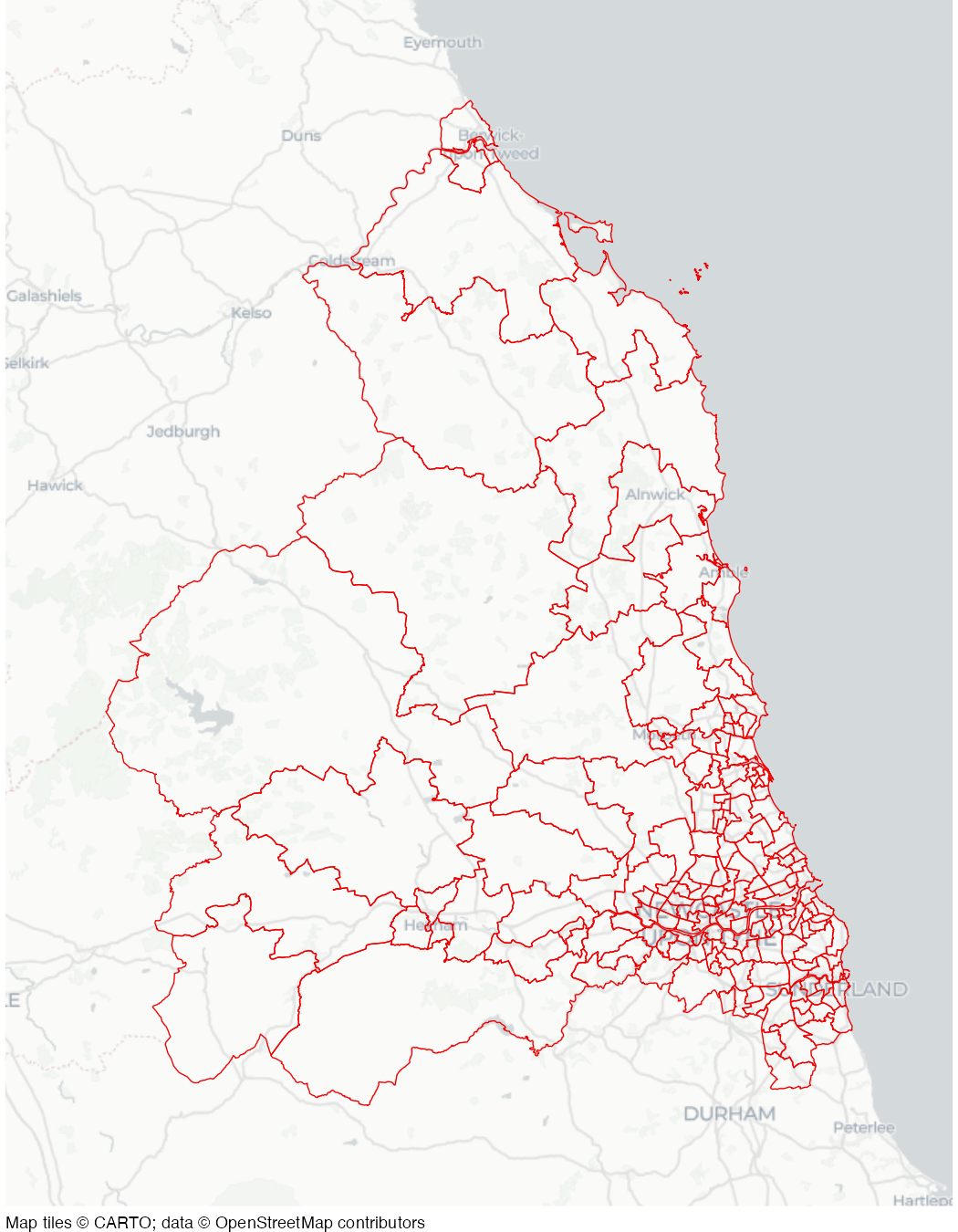 Local government wards of Northumbria