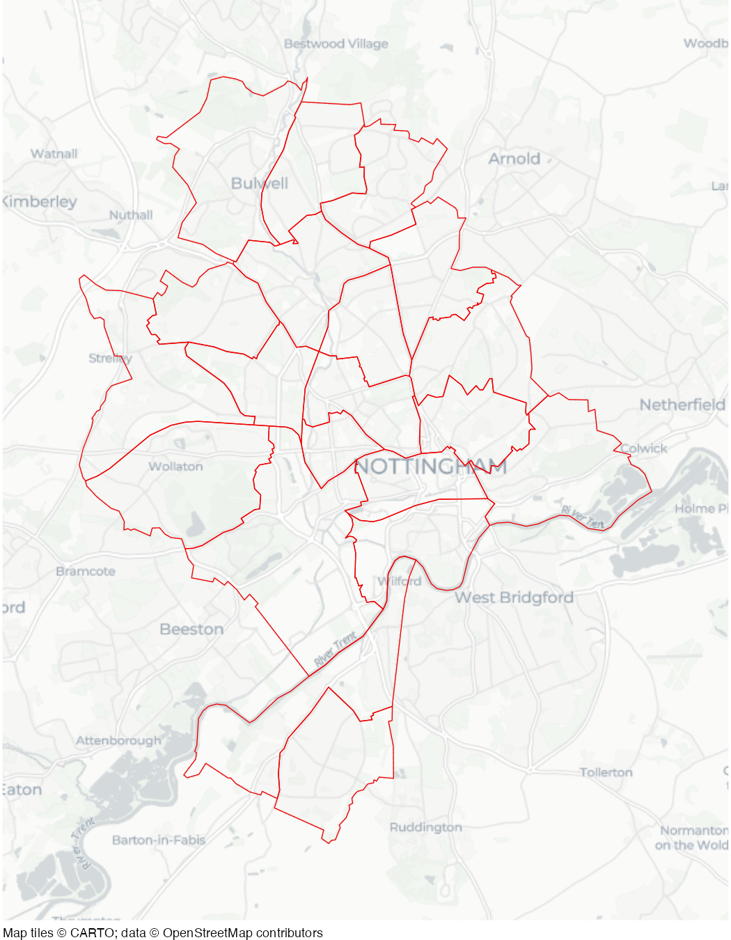 Local government wards of Nottingham