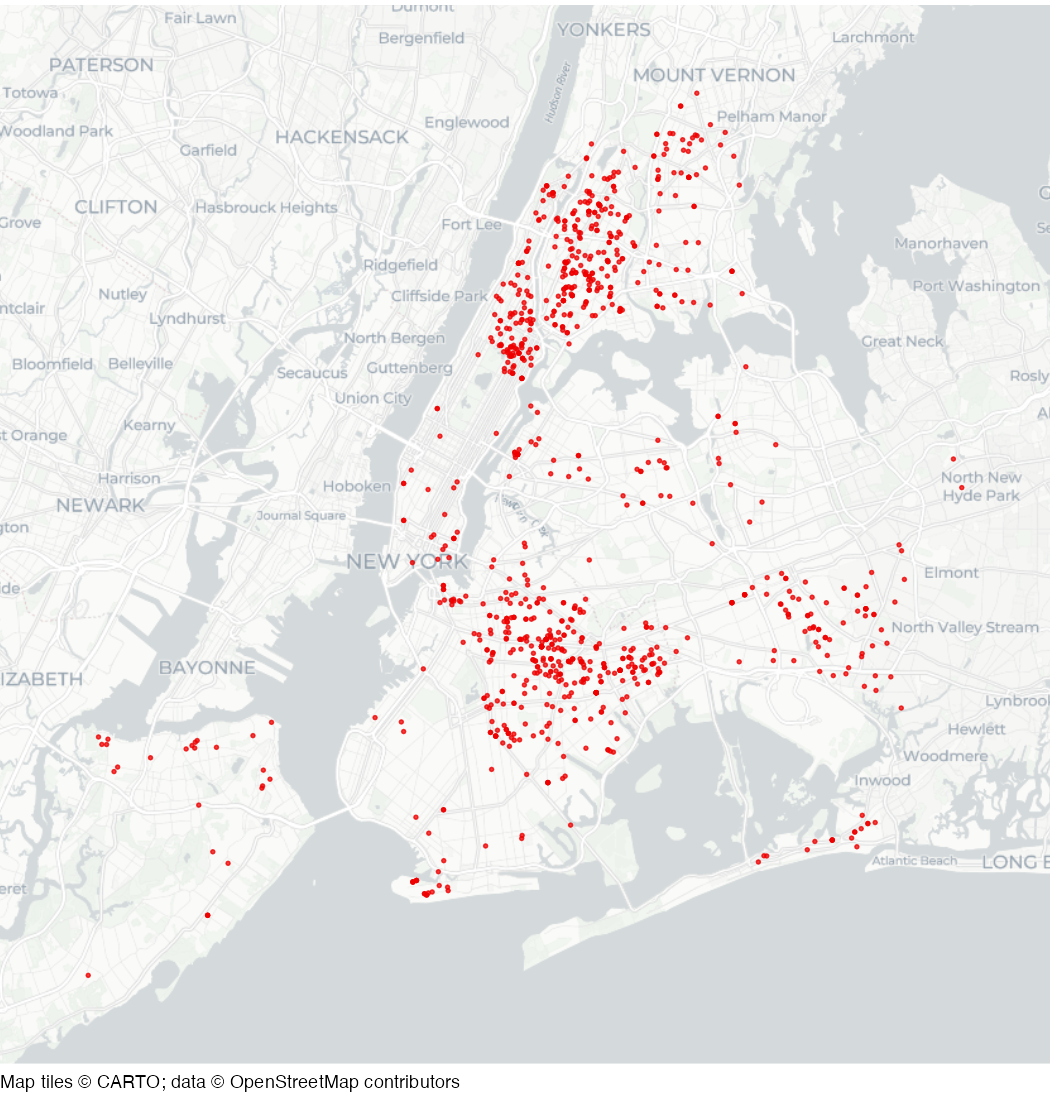 Shootings in New York City in 2019