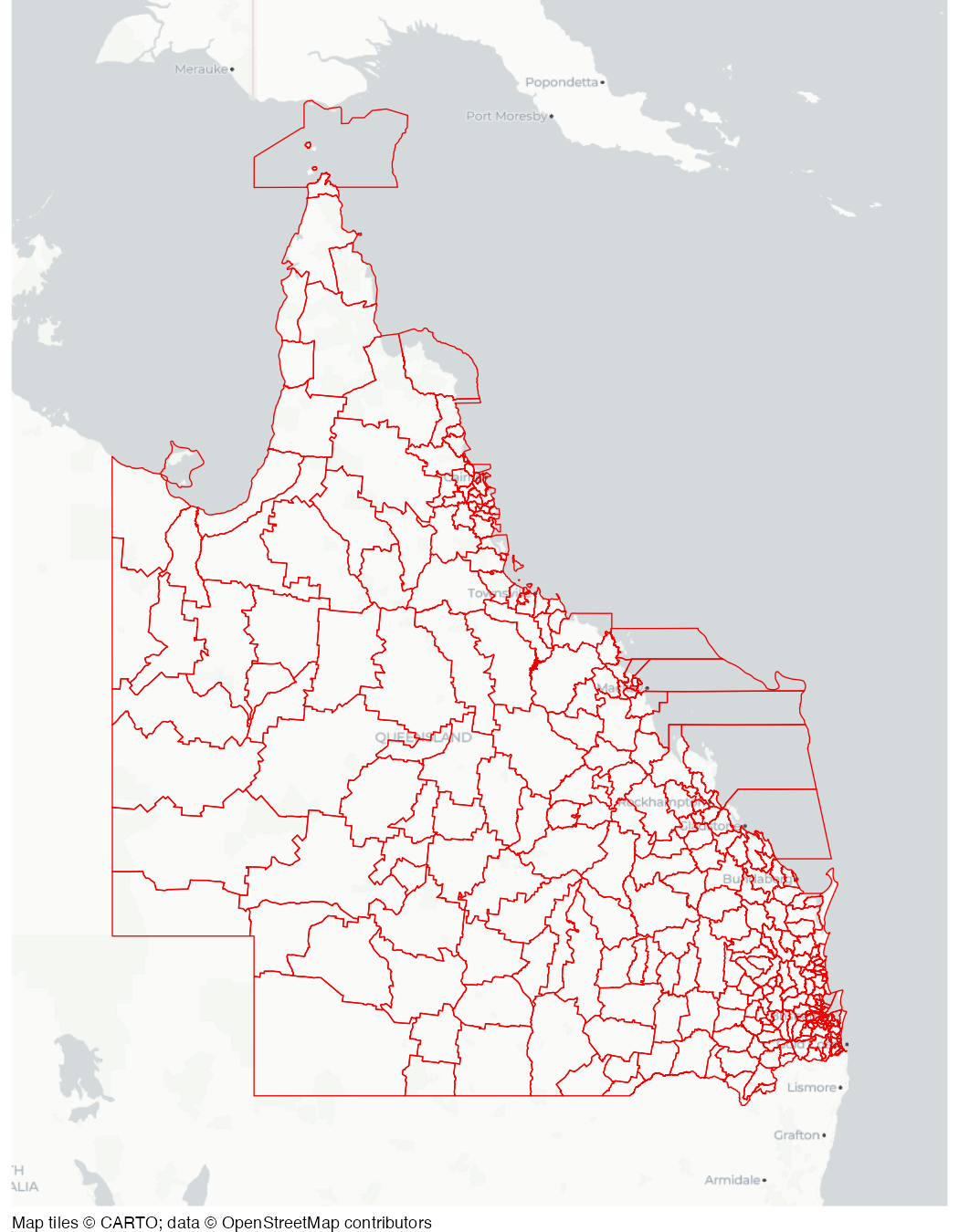 Queensland Police Service division boundaries